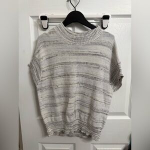 Haven Well Within Knit Sweater Gray Blue Organic Cotton Small Dolman coastal